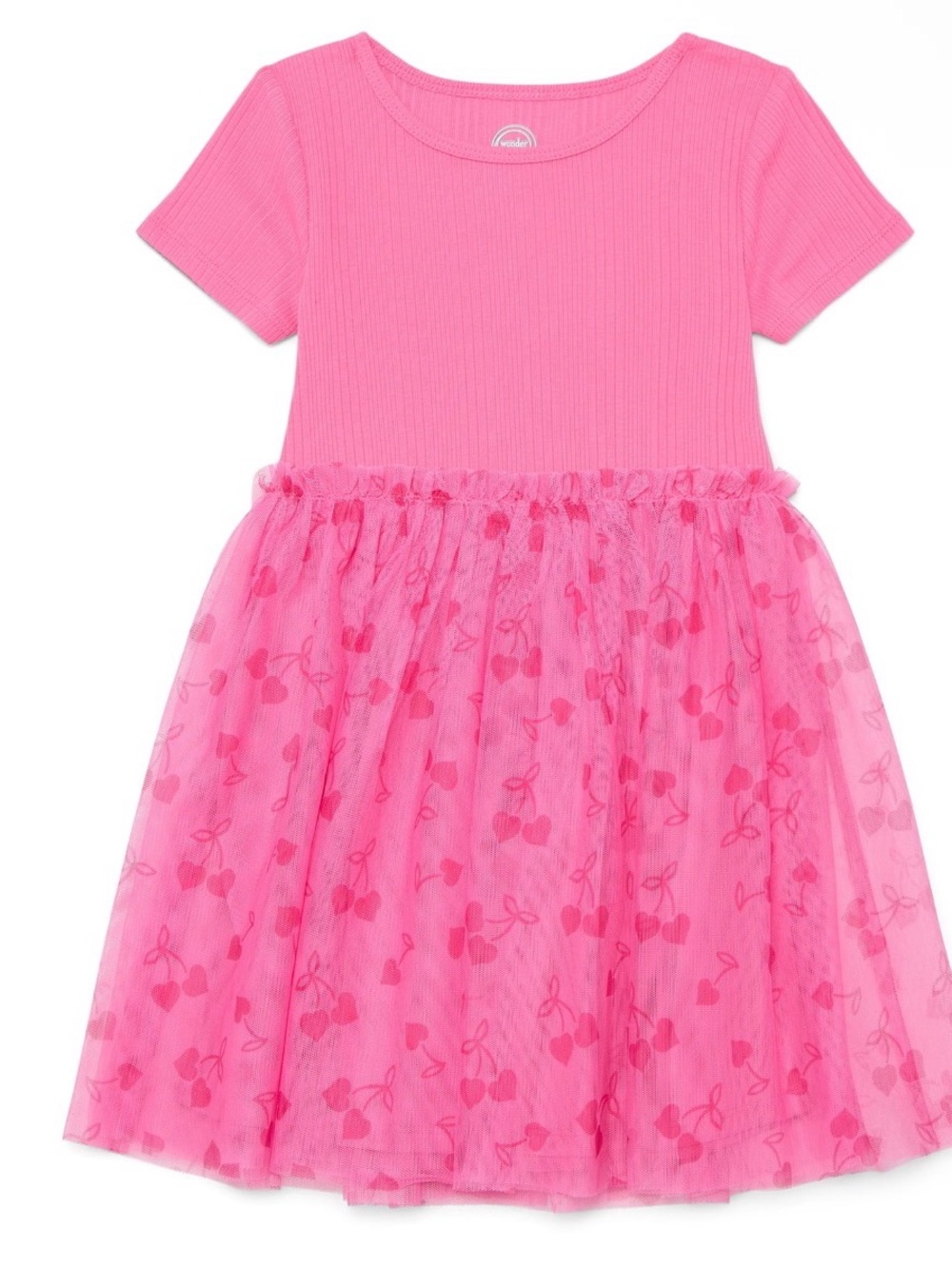 Girls' Pink Tulle Skirt Dress